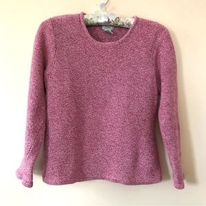 LL Bean cotton knit pullover EUC